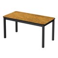 Correll Rectangle Library Table, 29" H, Medium Oak LR3672-06